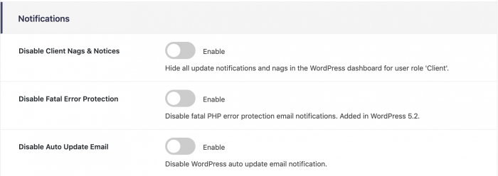 Misc Settings - Documentation | Ultimate Client Dash