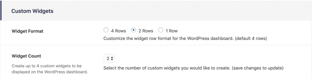 Dashboard Widgets - Documentation | Ultimate Client Dash
